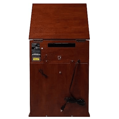 Victor Boyleston 7-in-1 3-Speed Turntable Music Center w Album Storage and USB Port
