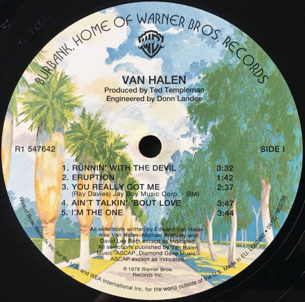 Van Halen – Van Halen (LP Vinyl) Vinyl Record
