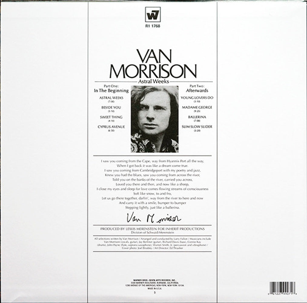 Van Morrison – Astral Weeks (180 Gram LP Vinyl) Vinyl Record