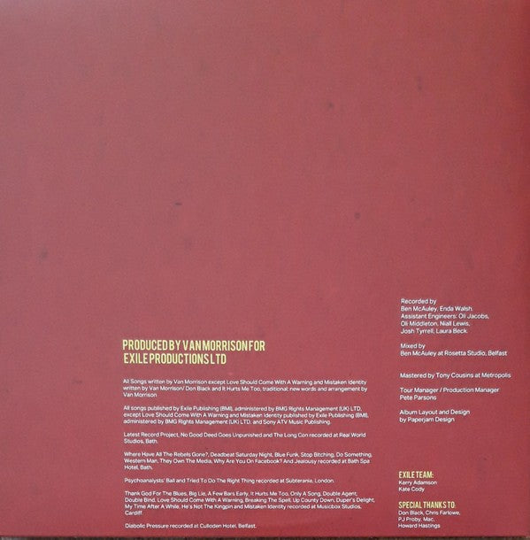 Van Morrison – Latest Record Project Volume 1 (3-LP Vinyl) Vinyl Record