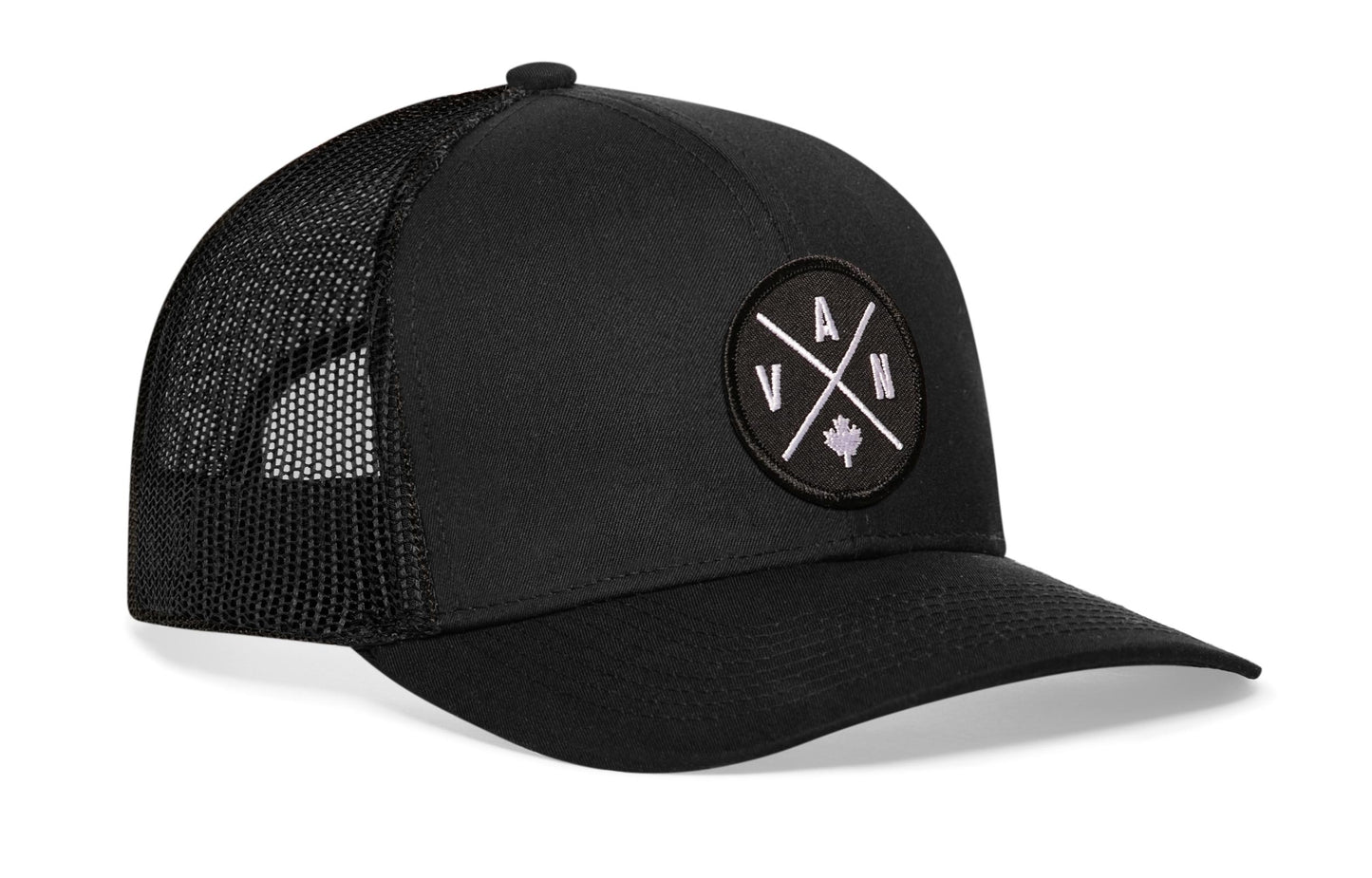 Vancouver Trucker Hat  |  Black VAN X Snapback