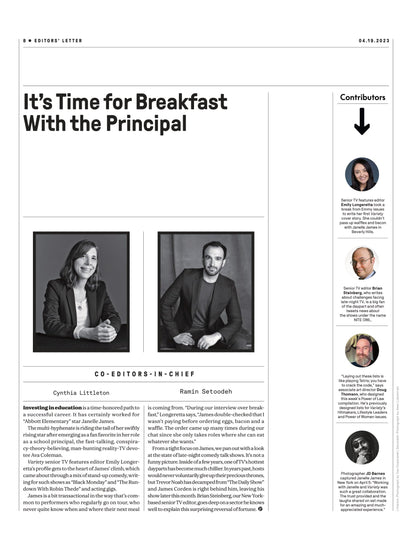Variety - 23.04.19 Edition: Abbott Elementary's Hilarious Principal Janelle James Has Found Success On Her Own Terms, Late-Night Alarm Bells, Ryan Seacrest On Why He Left Live With Kelly & Ryan & More