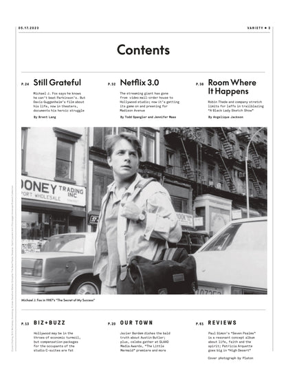 Variety - 23.05.17 Edition: Michael J. Fox Knows He Can't Beat Parkinson's But Davis Guggenheim's Film Documents His Heroic Struggle, Netflix 3.0, Robin Thede In A Black Lady Sketch Show & More!