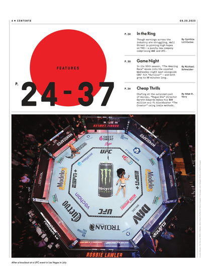 Variety - 23.09.20 Edition: Maulers Of Media, UFC & WWE Link Arms Featuring Ari Emanuel, Dana White & Vince McMahon, Inside Return Of The Amazing Race, Reviews From The Toronto Film Festival & More!