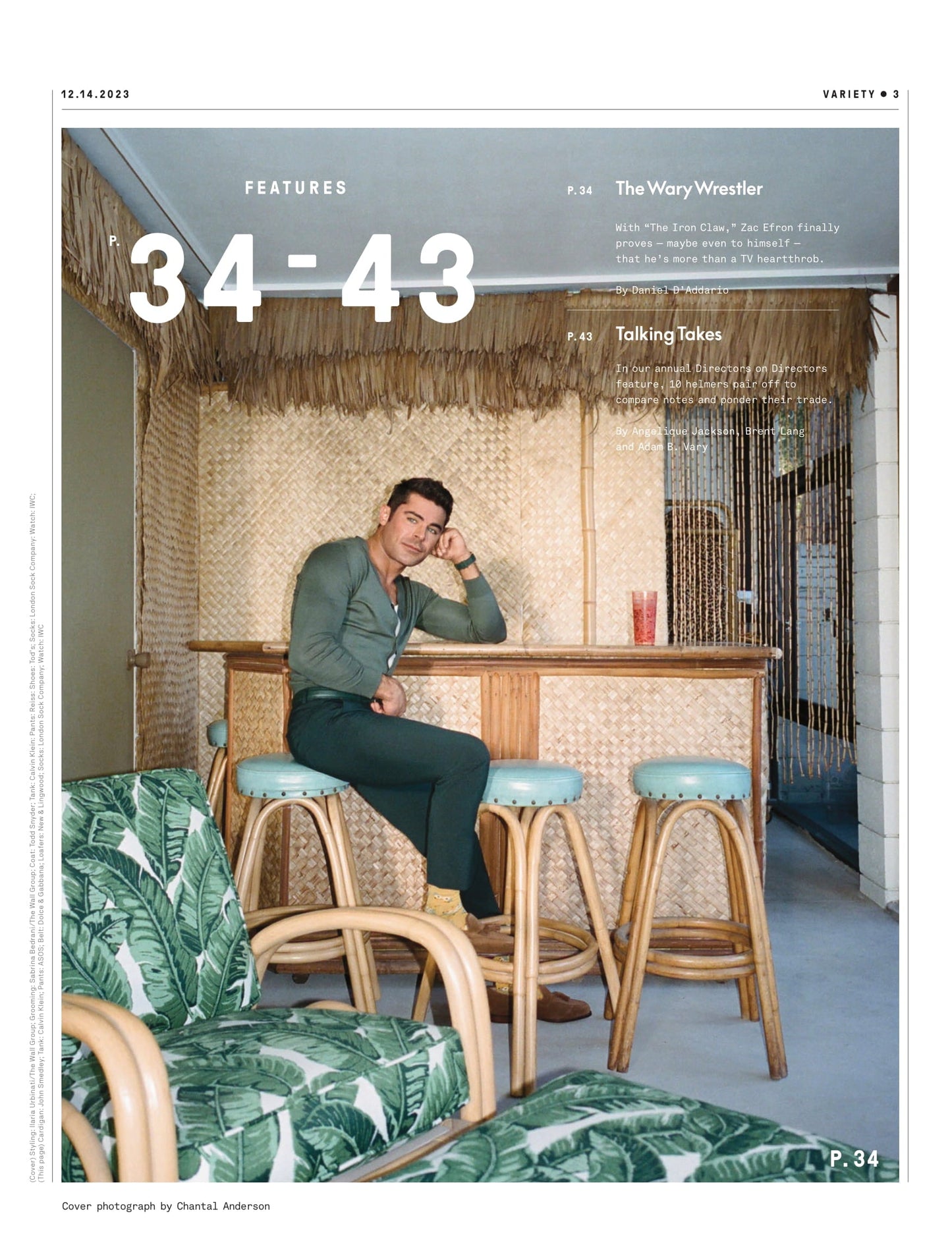 Variety - 23.12.14 Edition: Zac Efron Proves He Is More Than A Heartthrob In The Iron Claw, Directors On Directors Feature, 10 Helmers Pair Off To Compare Notes, Escaping The Shadow Of Disney & More!