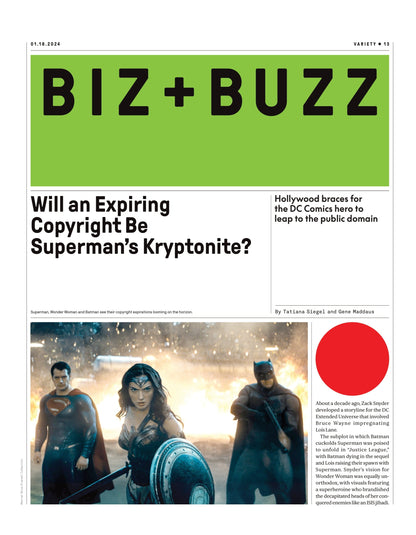 Variety - 24.01.18 Edition: Deconstructing Hollywood, New Cycle Of Merger Mania Won’t Solve Entertainment Industry’s Biggest Problems, Succession, 2024 Trends, Superman’s Expiring Copyright & More!