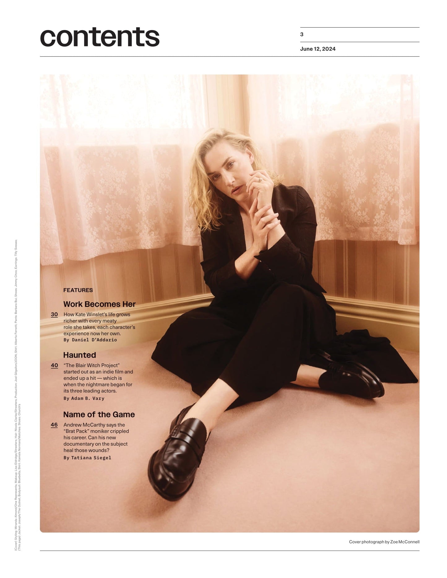 Variety - 24.06.12 Edition: How Kate Winslet's Characters' Experience Becomes Her Own, The Blair Witch Project Lead Actors Missing Out On Profits For Decades, Andrew McCarthy's New Documentary & More!