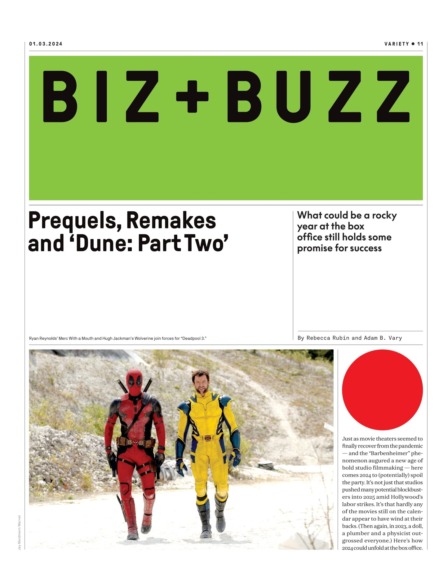 Variety - 24.01.03 Edition: Hi Barbie!, How LuckyChap Took Mattel’s Favorite Doll & Produced The Movie Of 2023, Margot Robbie, Josey McNamara, Tom Ackerley, Dune: Part Two, 2023 TV Ratings & More!