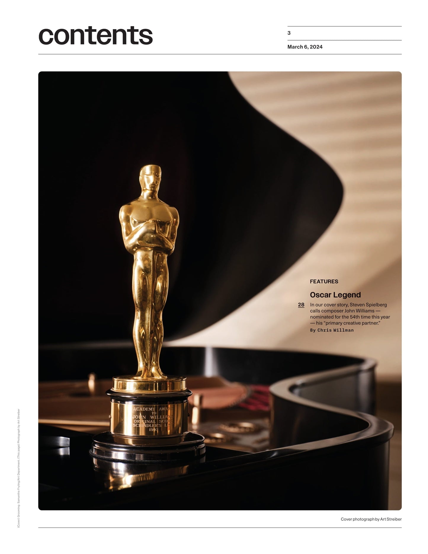 Variety - 24.03.06 Edition: Oscars' Big Week, The Making Of A Maestro, Steven Spielberg Calls John Williams His Primary Creative Partner, Curb Your Enthusiasm's Richard Lewis Comic Career & More!