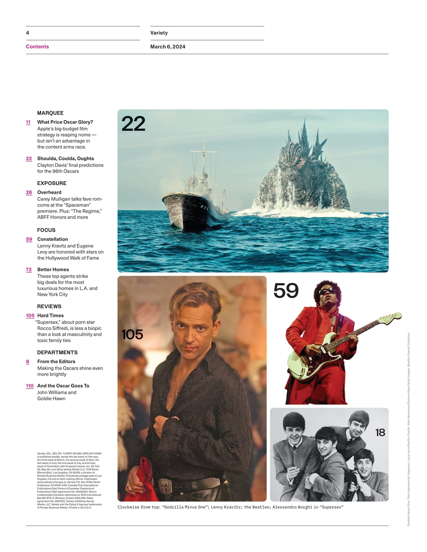 Variety - 24.03.06 Edition: Oscars' Big Week, The Making Of A Maestro, Steven Spielberg Calls John Williams His Primary Creative Partner, Curb Your Enthusiasm's Richard Lewis Comic Career & More!