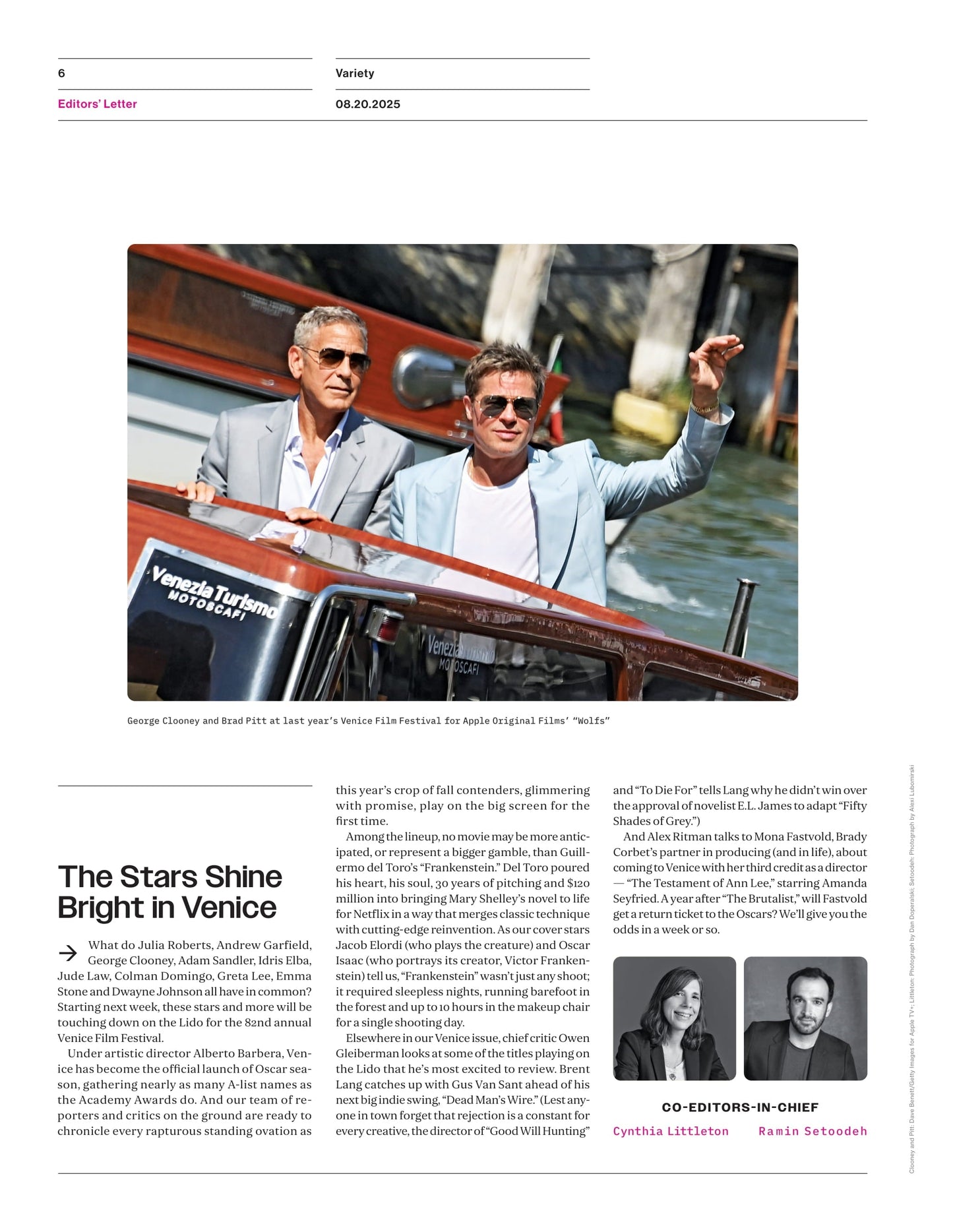 Variety - 25.08.20 Edition: Frankenstein Shakes Up The Oscars, Venice Film Festival, Amanda Knox’s Twisted Tale, Grace Van Patten Brings A Famous Murder Case To TV, Musicians On The Big Screen & More!