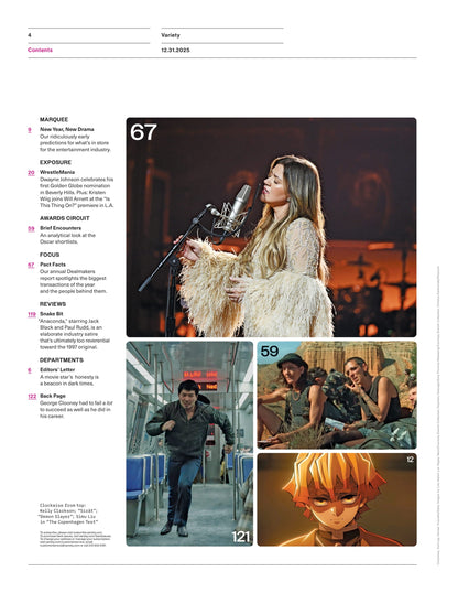 Variety - 25.12.31 Edition: George Clooney Reflects On His Career, Fame & Next Era, Dealmakers In Charge, Directors On Directors, 2026 Entertainment Industry Forecast, Anaconda Reboot Review & More!