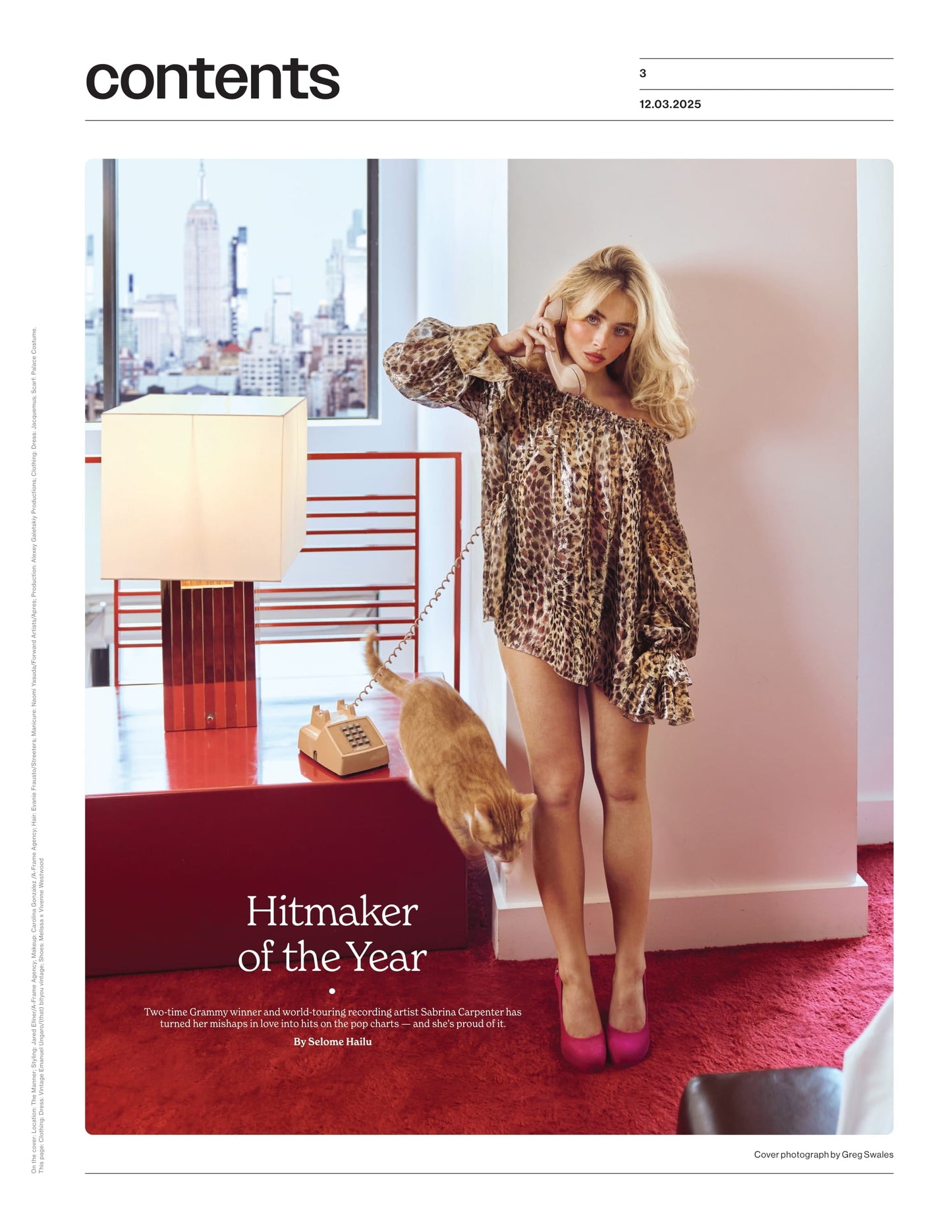 Variety - 25.12.03: Sabrina Carpenter, Hitmaker Of The Year, From Girl Meets World Star To 2-Time Grammy Winner, International Oscar Films To Watch, NBCU Spinoff Debuts, The Gotham Awards & More!