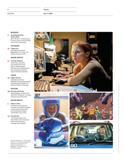 Variety - 24.12.04 Edition: Hitmakers Of The Year Charli XCX & More Chart-Topping Musical Geniuses Share Cultural Impact, Moana 2, Amy Adams' Nightbitch Premiere, Contenders For Oscar Shortlist & More