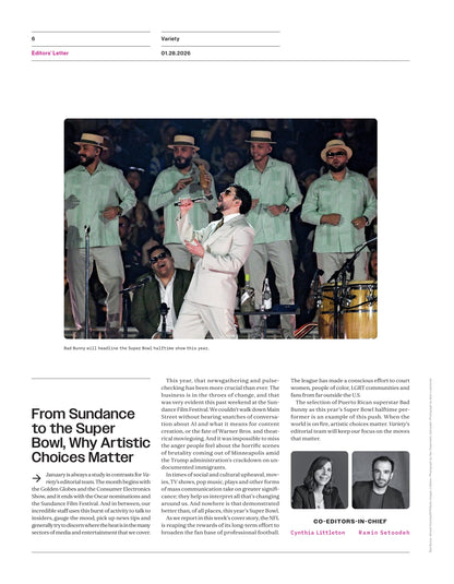 Variety - 26.01.28 Edition: Football's New Fandom & The Taylor Swift Effect, The New Face Of NBC Sports For Super Bowl & Olympic Coverage, Park City’s Last Hurrah, Wagner Moura’s Oscar Journey & More!