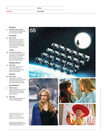 Variety - 26.01.07 Edition: Jodie Foster’s Private Life & Doing Her Best Work At 63, Box Office Predicts, Brunello Cucinelli’s Journey, Golden Globes 2026, Critics Choice Awards, Pitt Season 2 & More!