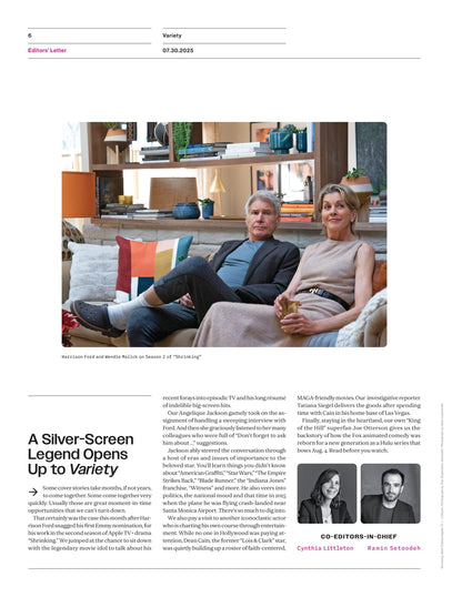 Variety - 25.07.30 Edition: Harrison Ford's First Emmy Nomination At 83, Happy Gilmore 2 Premiere, Dean Cain’s MAGA Era Highlights, King Of The Hill Returns, Paramount & Skydance's Merger & More!