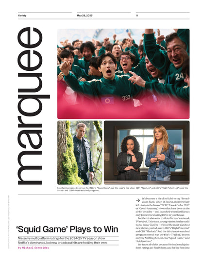 Variety - 25.05.28 Edition: Jane Rosenthal & The Tribeca Film Festival, L.A.'s Industry Crisis, Squid Game's Big Win, Miley Cyrus Redefines Herself, Ricky Gervais' Walk Of Fame Star & More!