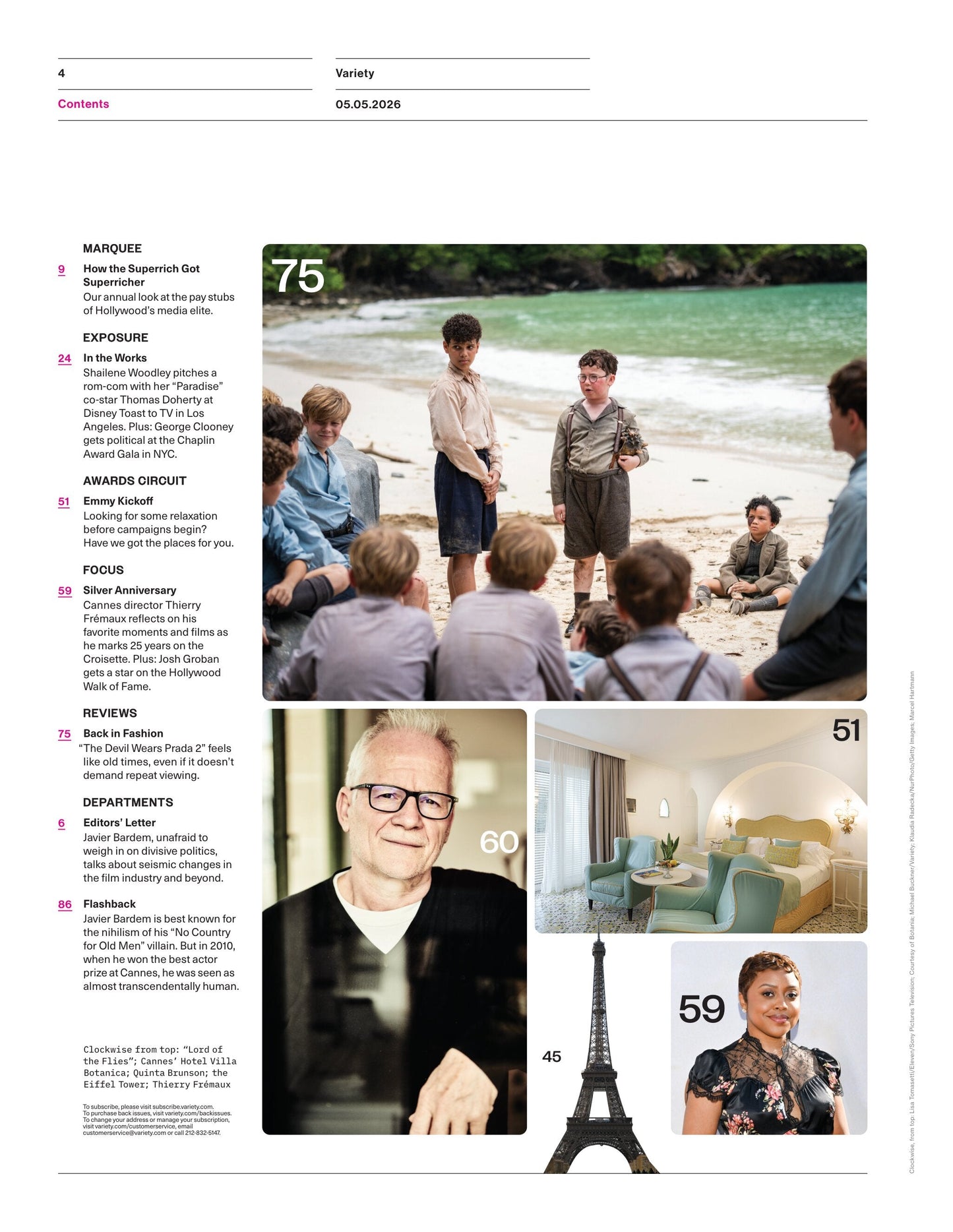 Variety - 26.05.05 Edition: Javier Bardem Steps Into Cannes, Red Carpet Trends, How The Superrich Got Superricher, The Devil Wears Prada 2, Josh Groban's Hollywood Walk Of Fame Star & More!
