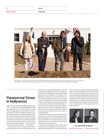 Variety - 25.10.08 Edition: Jason Blum Is Ready To Redefine Horror, Nicole Kidman’s Family Fashion Moment, Newport Beach Film Festival, Taylor Swift’s The Life Of A Showgirl Album & More!