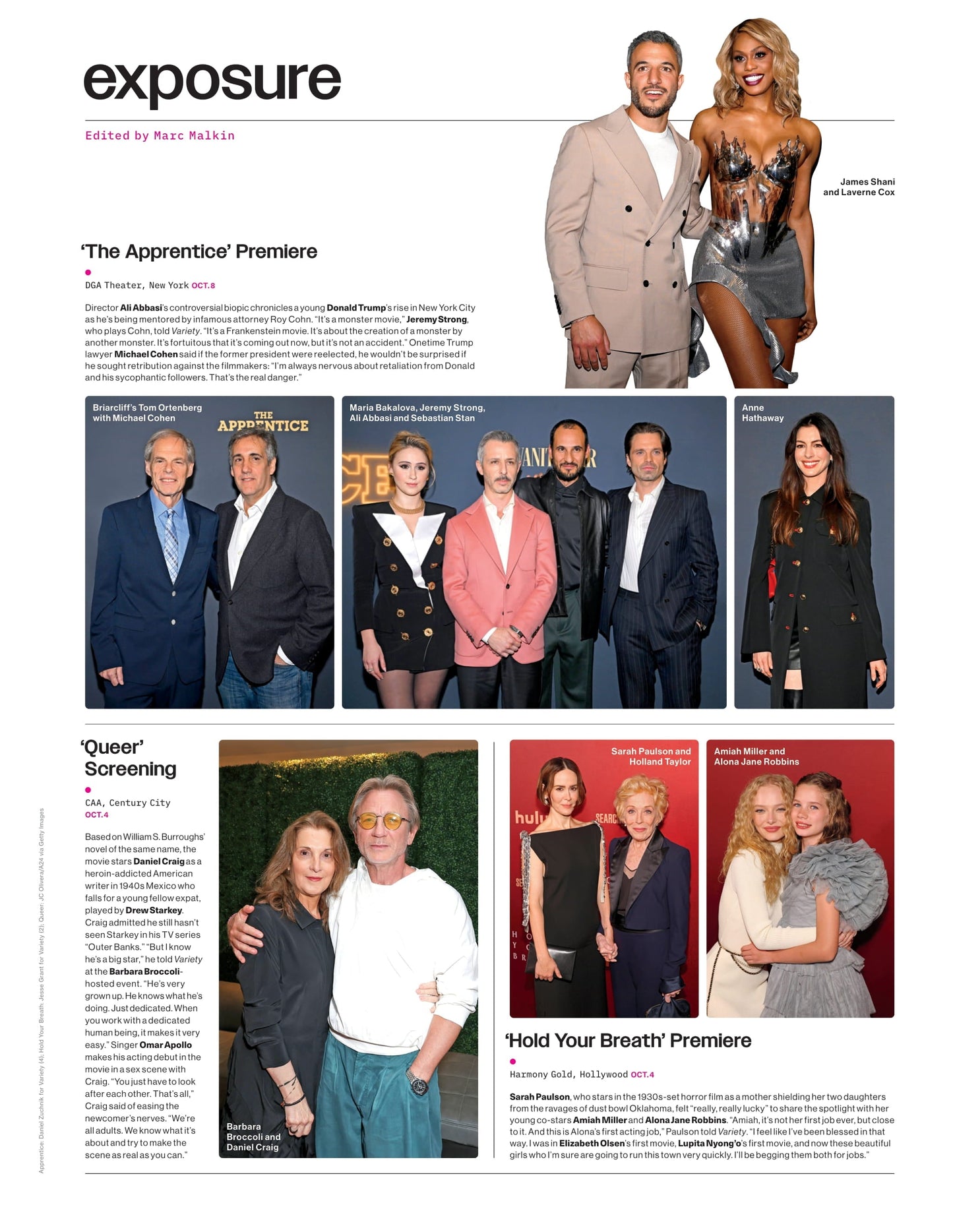 Variety - 24.10.16 Edition: How Keri Russel Star Of Netflix's The Diplomat Is Saving Us This Election Season, The Apprentice Premieres With Sebastian Stan & Jeremy Strong, 10 Actors To Watch & More!