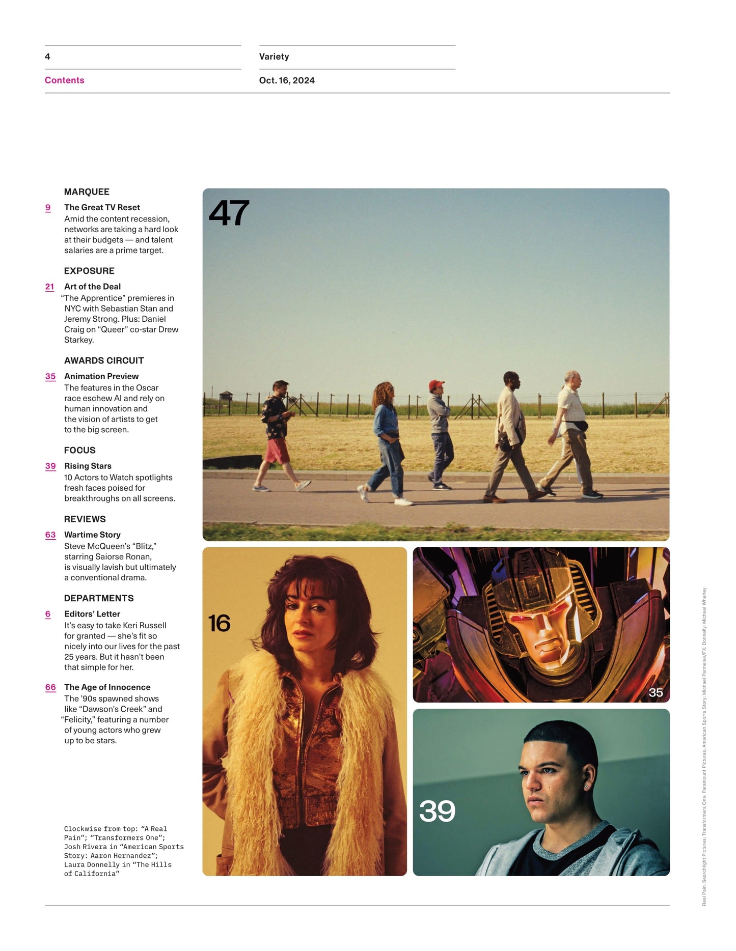 Variety - 24.10.16 Edition: How Keri Russel Star Of Netflix's The Diplomat Is Saving Us This Election Season, The Apprentice Premieres With Sebastian Stan & Jeremy Strong, 10 Actors To Watch & More!