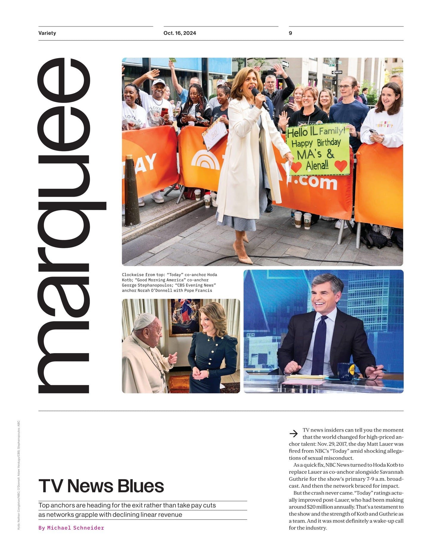 Variety - 24.10.16 Edition: How Keri Russel Star Of Netflix's The Diplomat Is Saving Us This Election Season, The Apprentice Premieres With Sebastian Stan & Jeremy Strong, 10 Actors To Watch & More!