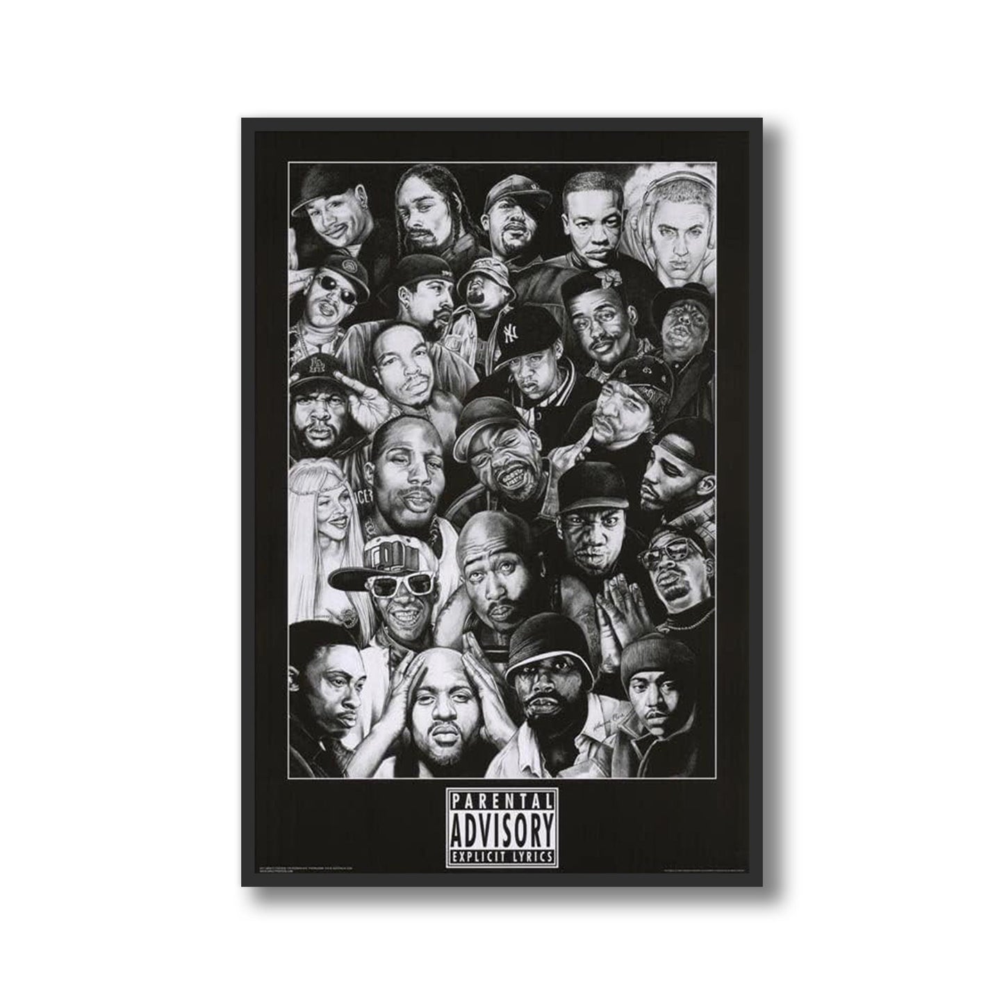 Rap Legends Framed Poster