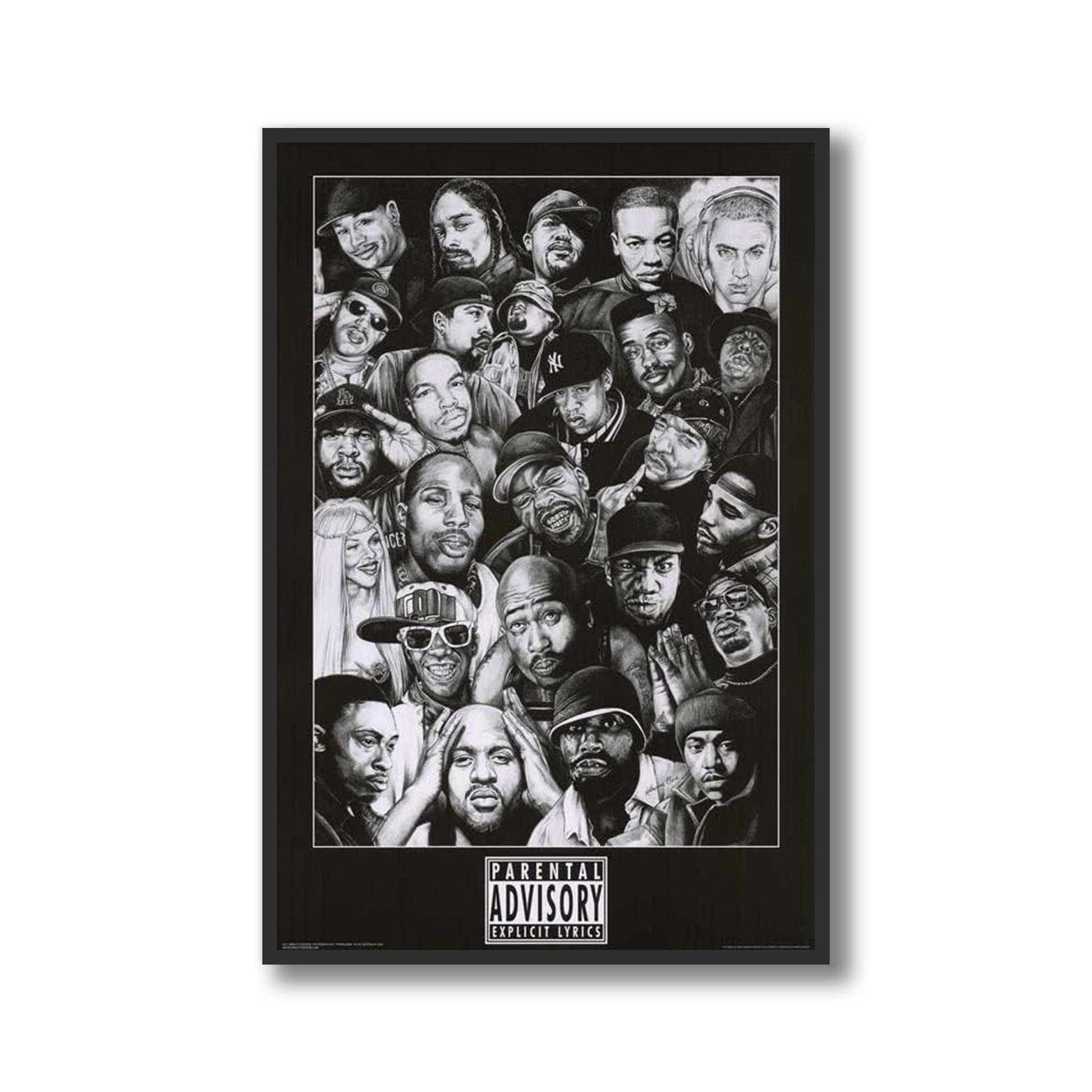 Rap Legends Framed Poster