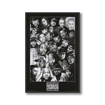 Rap Legends Framed Poster