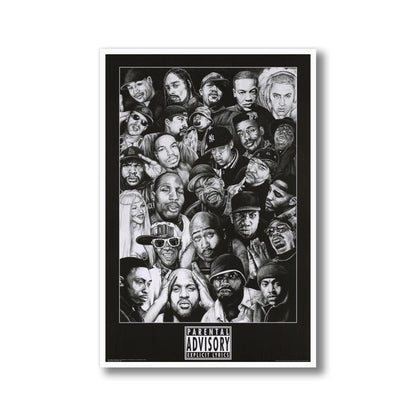 Rap Legends Framed Poster