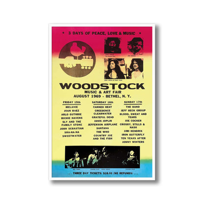 Woodstock 1969 Framed Poster