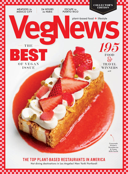 VegNews - Spring 2026: The Best Of Vegan Issue, 195 Food & Travel Award Winners, The Top Plant-Based Restaurants In America, Meatless In Mexico City, 24 Hours In Paris, Escape To Puerto Rico & More!
