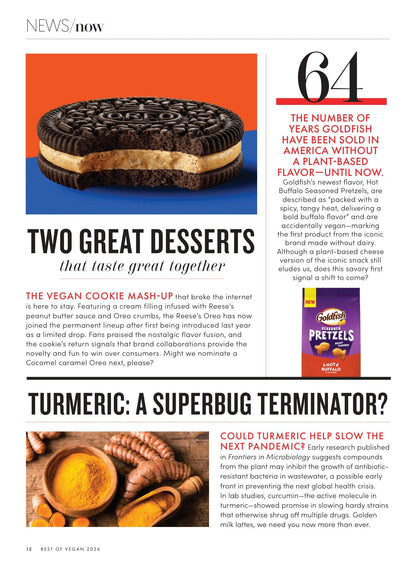 VegNews - Spring 2026: The Best Of Vegan Issue, 195 Food & Travel Award Winners, The Top Plant-Based Restaurants In America, Meatless In Mexico City, 24 Hours In Paris, Escape To Puerto Rico & More!