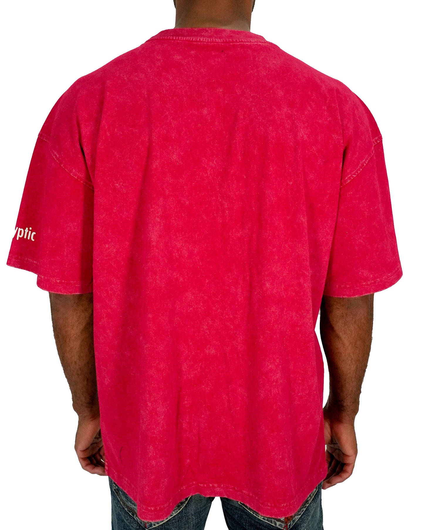 Venom™ - Hyper Venom Red Acid Wash Oversized Mens T Shirt