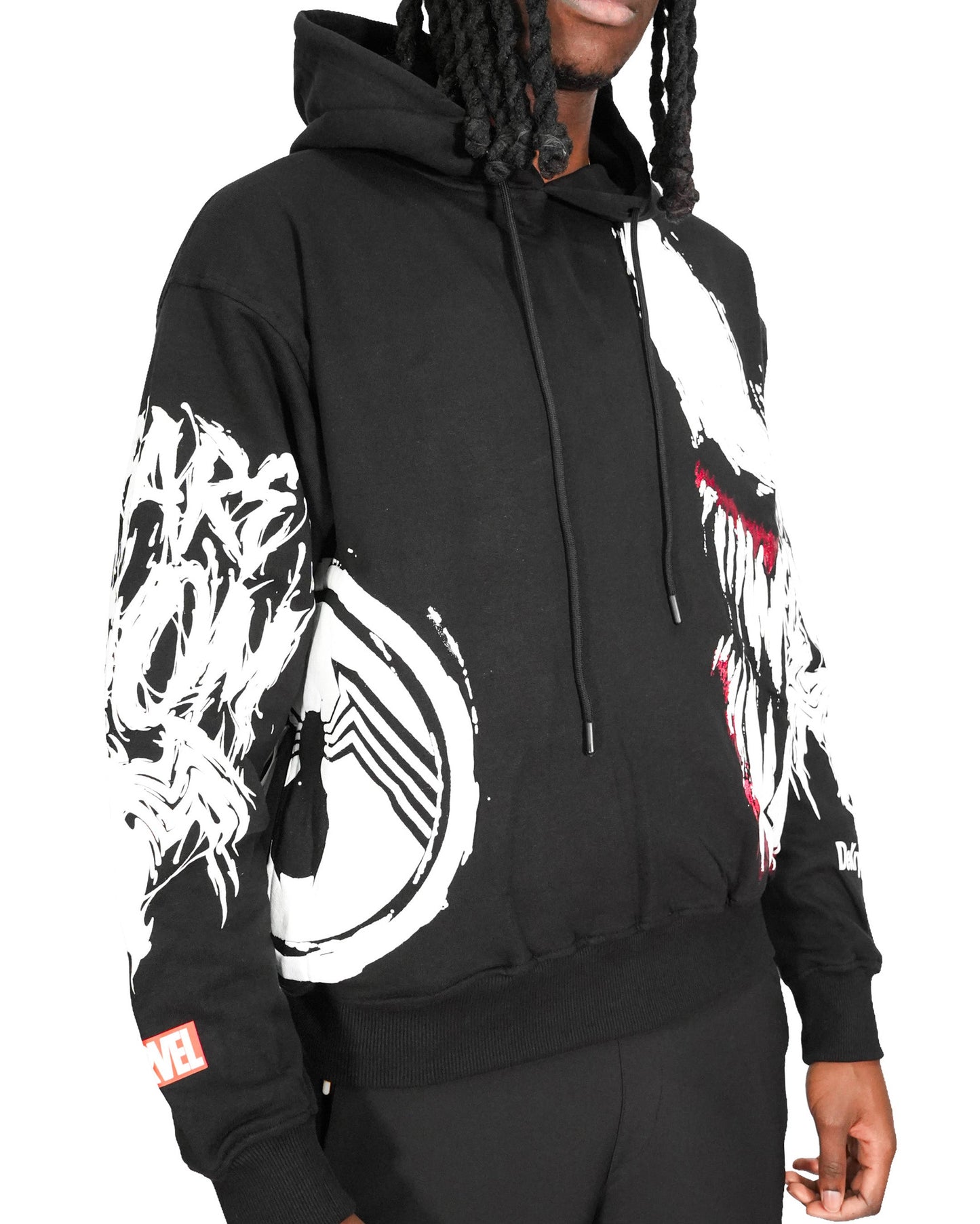 Venom™ - Lethal Protector Black Oversized Heavyweight Mens Hoodie