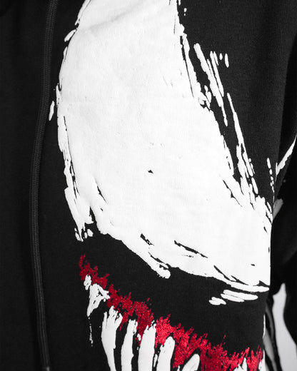 Venom™ - Lethal Protector Black Oversized Heavyweight Mens Hoodie