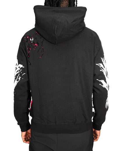 Venom™ - Lethal Protector Black Oversized Heavyweight Mens Hoodie