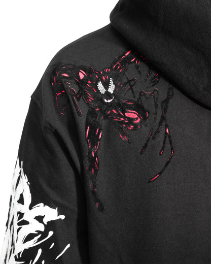 Venom™ - Lethal Protector Black Oversized Heavyweight Mens Hoodie