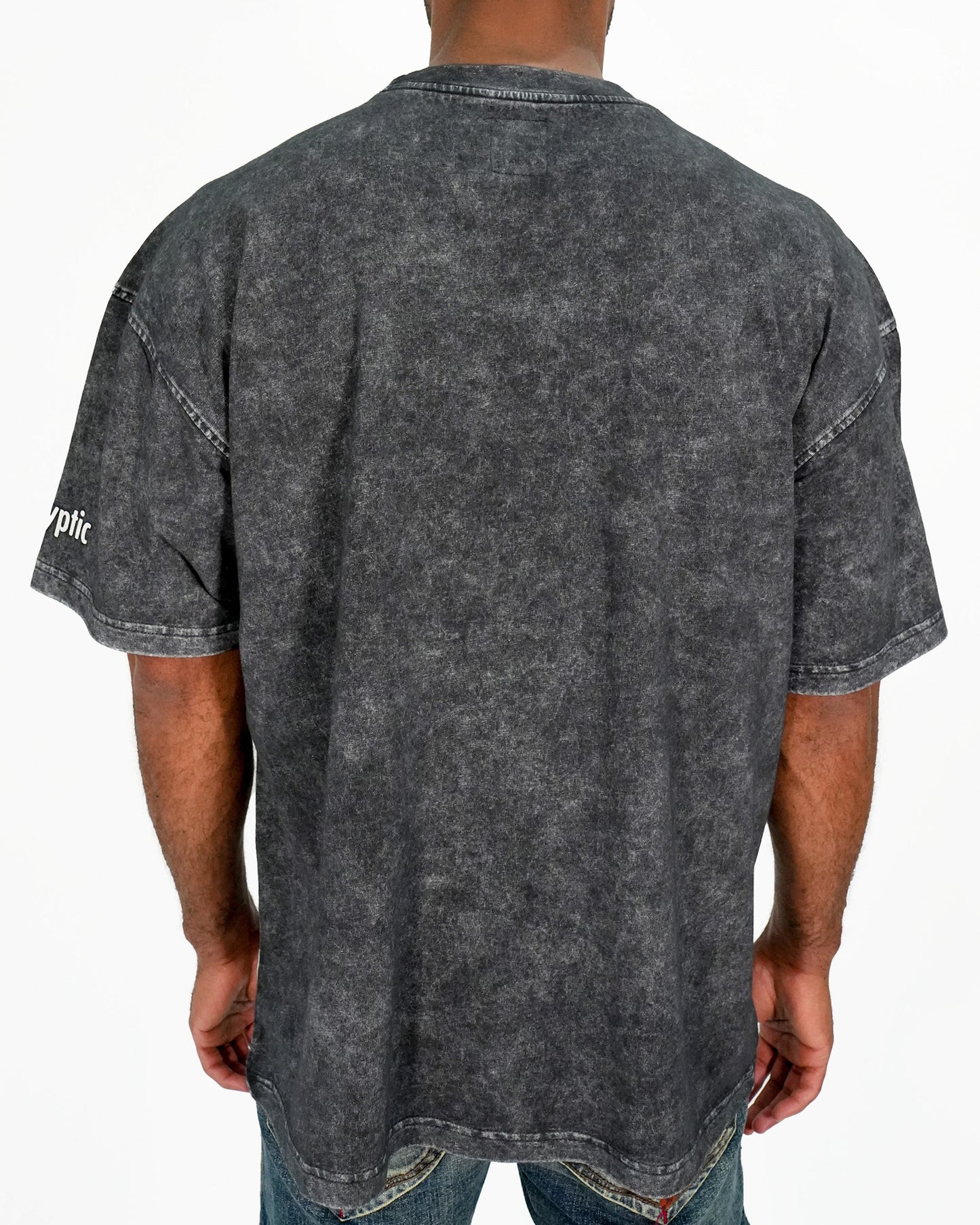 Venom™ - Symbiote Takeover Ash Acid Wash Oversized Mens T Shirt