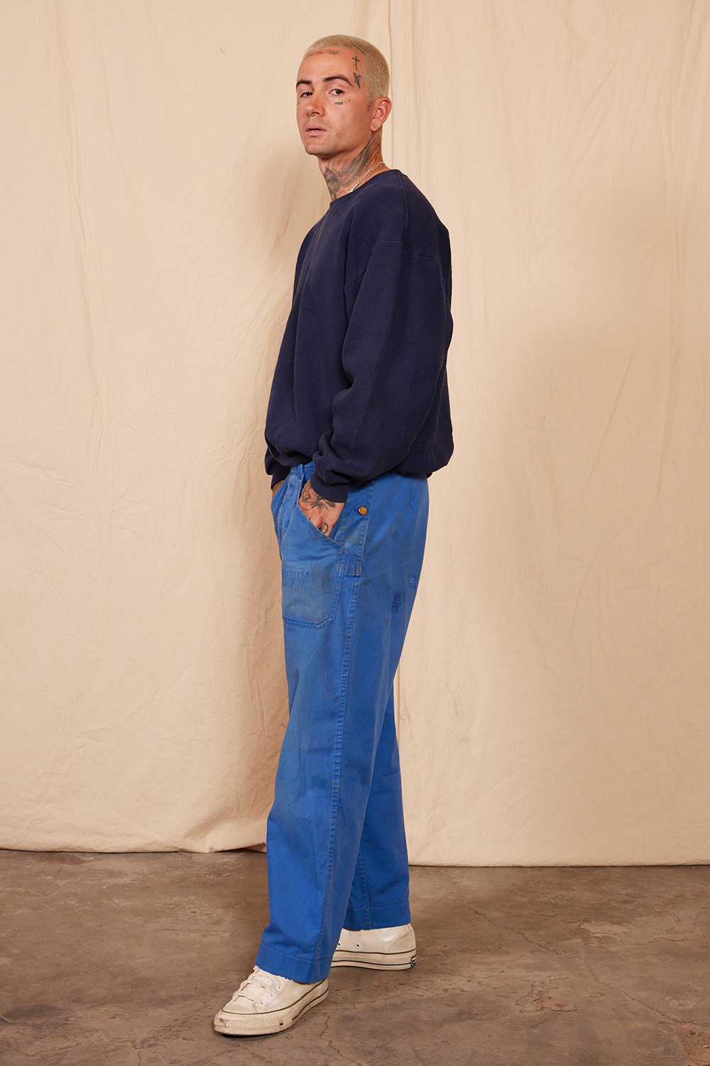 Vintage 1980s Blue Workwear Pants