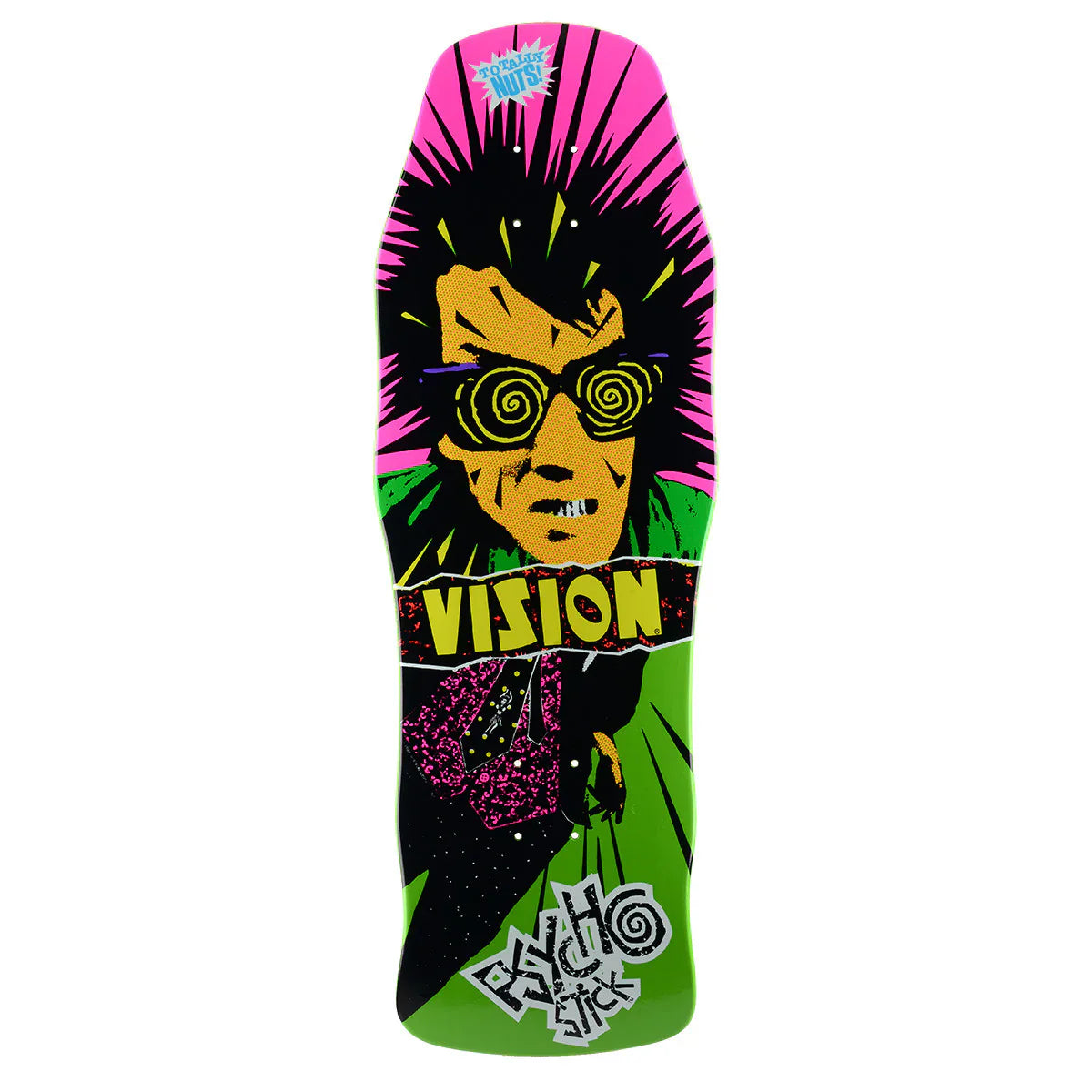 Vision Original Psycho Stick Skateboard Deck - 10ƒ?? Lime