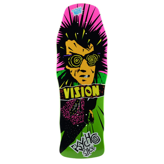 Vision Original Psycho Stick Skateboard Deck - 10ƒ?? Lime