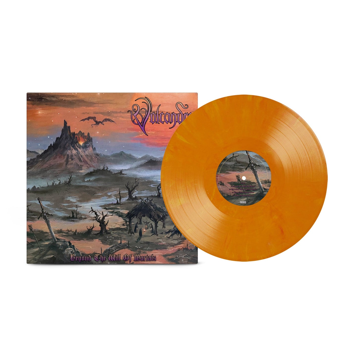Volcandra - Beyond The Will of Mortals on Citrus Eco Mix Vinyl Record