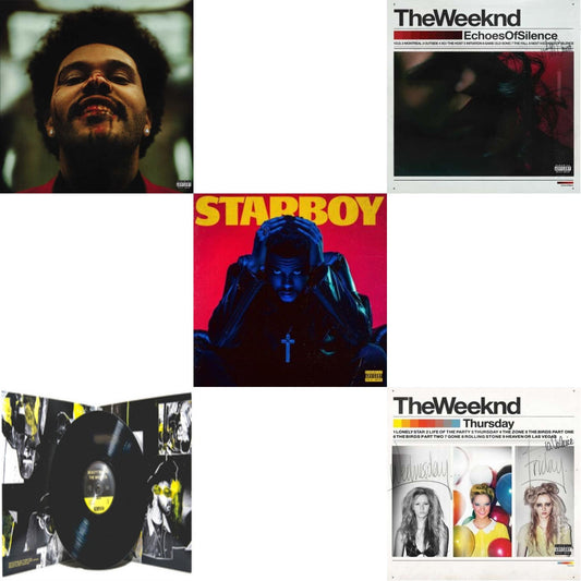Weeknd - After Hours (X) (2LP) & Beauty Behind The Madness (X) & Starboy (2LP/Translucent Red Vinyl/Gatefold) & Echoes Of Silence & Thursday