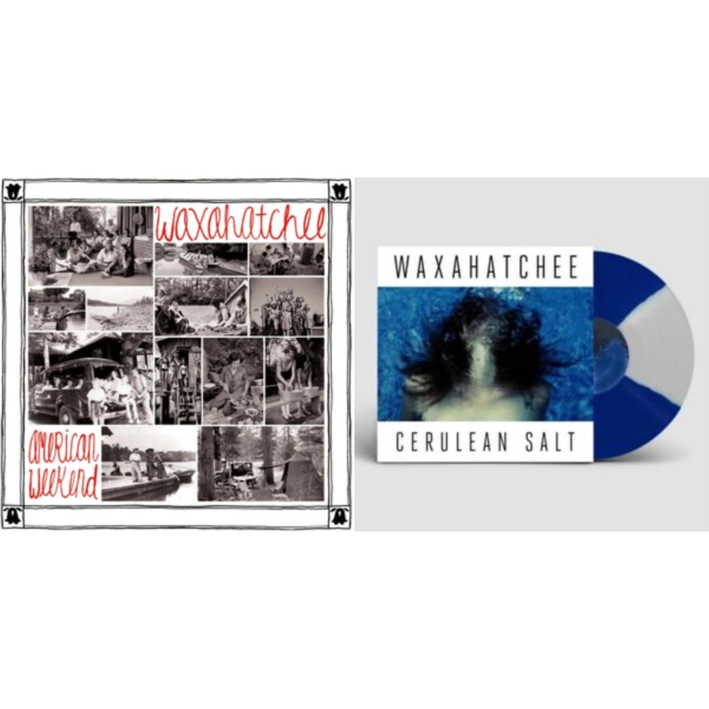 Waxahatchee - American Weekend (Black & Red Quad LP Vinyl) & Cerulean Salt (Blue & Whte Quad LP Vinyl)