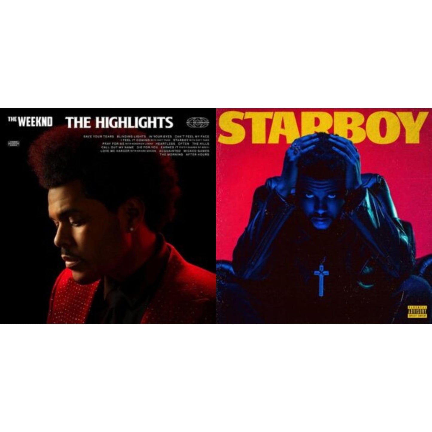 Weeknd - Highlights (2LP) & Starboy (2LP/Translucent Red Vinyl/Gatefold)