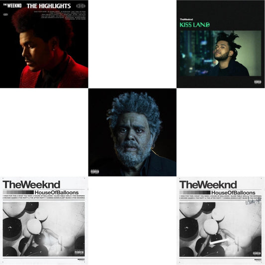 Weeknd - Highlights (2LP) & House Of Balloons (10Th Anniversary) (2LP) & Dawn Fm (X) (2LP) & Kiss Land (2LP) & House Of Balloons (X)