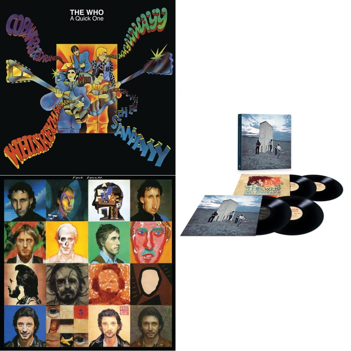 Who - Face Dances (2LP/Color Vinyl) & Quick One (Half-Speed Master) & Who's Next/San Francisco 1971 (4LP)