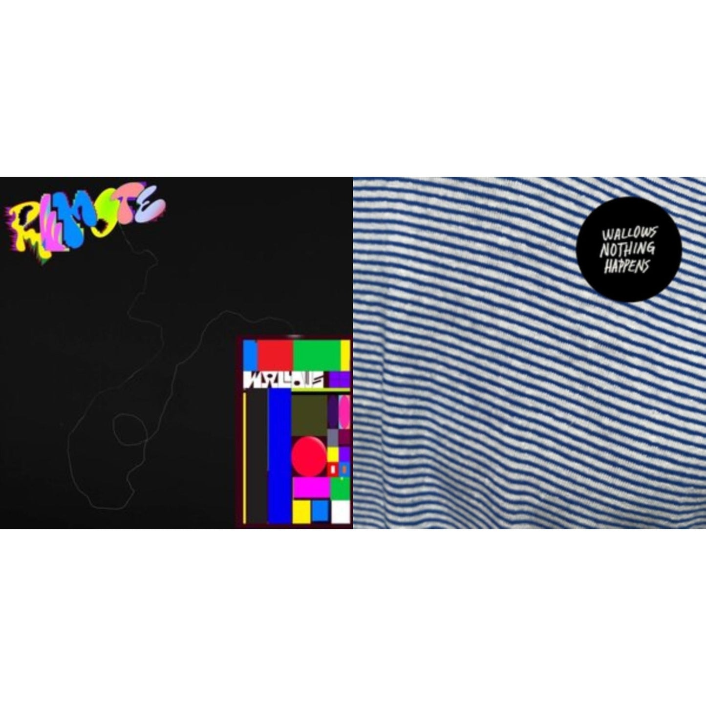 Wallows - Remote (Pink  LP Vinyl/Etched B-Side) & Nothing Happens (LP/Dl Code)